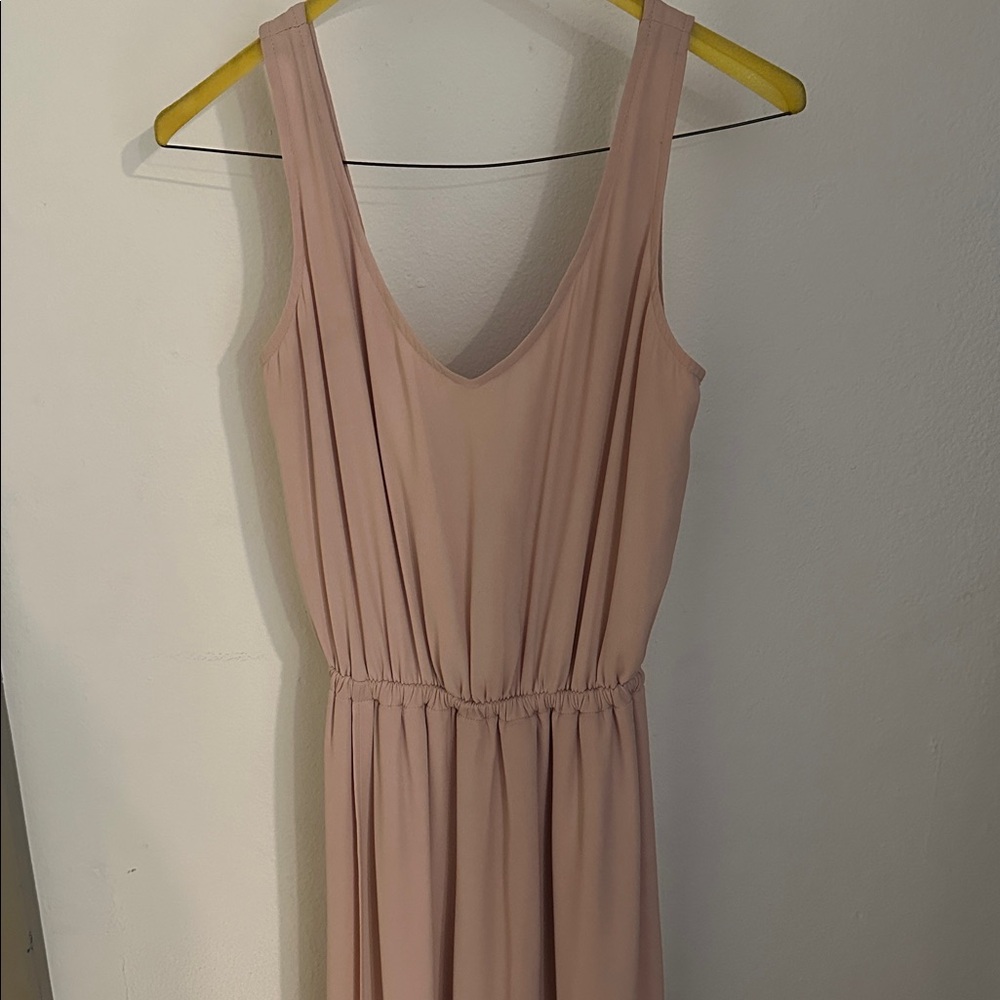 Kendall Maxi Dress ~ Dusty Blush Crisp-Small